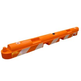 10 x 96 Airport Safety Barricade System, Orange, With Sheeting - 1008SO-25-WS