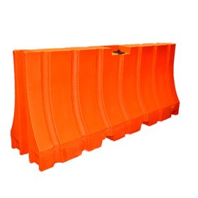 42 x 96 Water Filled Safety Barricade System, Yellow, 200 lb - 4208SY-200