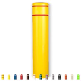 12-3/4'' x 60'' Plastic Bollard Sleeve with or without Tape