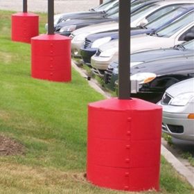 Poletector 360 Light Pole Base Covers, Various Colors