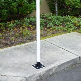 Parking Lot Sign Kit, Includes Resin Base and Sign Post