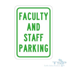 12" x 18" "STUDENT PARKING" Sign - S1218R7310EA