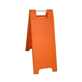 Plasticade Minicade A-Frame Sign Stand with Legend - 155-HLGHIP Orange (Options: Orange, High Intensity Prismatic Grade Sheeting)