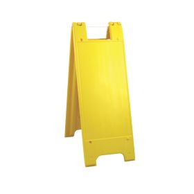 Plasticade Minicade A-Frame Sign Stand with Legend - 155-HLGDG Yellow (Options: Yellow, Diamond Grade Sheeting)