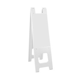 Plasticade Narrowcade A-Frame Sign Stand with Legend - 150-HLGDG White (Options: White, Diamond Grade Sheeting)