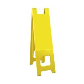 Plasticade Narrowcade A-Frame Sign Stand with Legend - 150-HLGEG Yellow (Options: Yellow, Engineer Grade Sheeting)