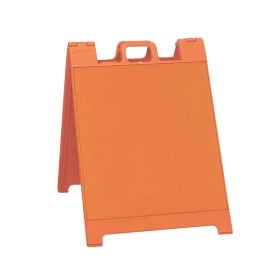 Squarecade 45'' and 36'' A-Frame Sign Stand with Legend - 136-LGEG Orange (Options: Orange, Engineer Grade Sheeting, 36