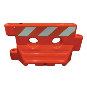 Plasticade Sand or Water Filled Barricade System - WFB-O-EGLR-KIT (Options: Orange, Engineer Grade Striped)