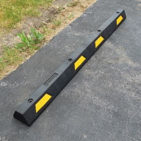 Park-It Stop Molded Recycled Rubber Parking Curb 6' Length