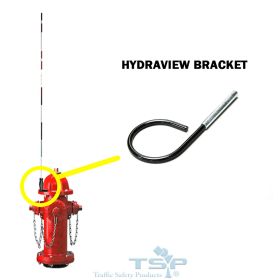 Hydra-View Fire Hydrant Marker Port Mount No Spring - HVPM72.5-B (Options: Blue, 7 Feet, 2.5" Mounting Ring)