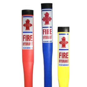48" Blue Fire Hydrant Marker w/ Hydrant Bracket, Double Decal - SH248FHMD-UL (Options: Blue)
