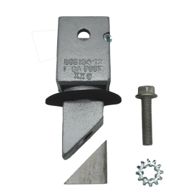 Break-Out One Hole Square Sign Post Coupler Assembly