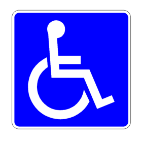 MUTCD D9-6 Sign HANDICAPPED ACCESSIBLE Sign