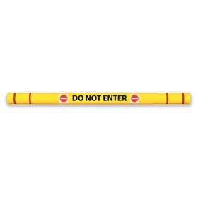 DO NOT ENTER w/ symbols Lettering Kit for Height Guard Clearance Bar
