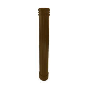 Lincoln 6.5" x 56" Decorative Bollard Cover, Brown