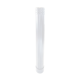 Lincoln 6.5" x 56" Decorative Bollard Cover, White