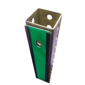 BriteSide 1.75" x 72" DG Square Post, Green w/ 6 Rivets