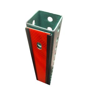 BriteSide 1.75" x 72" DG Square Post, Red w/ 6 Rivets