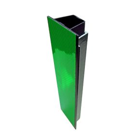 BriteSide Reflective Panel 3" x 72" U-Channel, DG Green w/5 Screws