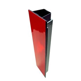 BriteSide Reflective Panel 3" x 72" U-Channel, DG Red w/5 Screws