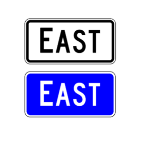 MUTCD M3-2 SIGN | EAST Sign | Cardinal Direction Marker 