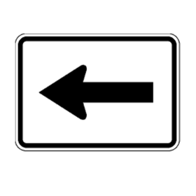 M6-1(NI): "Directional Arrow (Non-Interstate)" Aluminum Sign, 21" x 15", Hi Intensity