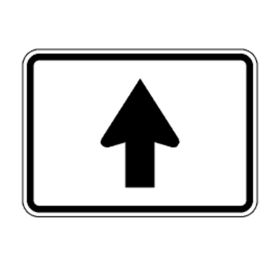 M6-3(NI): "Directional Arrow (Non-Interstate)" Aluminum Sign, 21" x 15", Diamond Grade