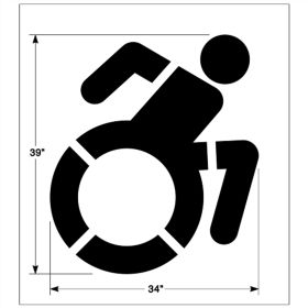 Accessible Icon Stencil - 1/8 Inch (125 mil)