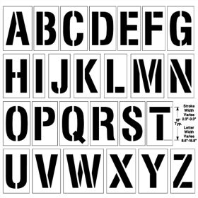 36 Inch Complete Alphabet Kit - 1/8 Inch (125 mil)