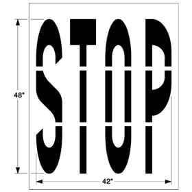 Federal STOP Stencil, 1/8"