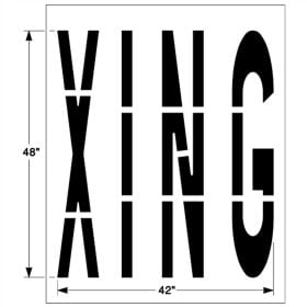 Federal XING Stencil, 1/8" 