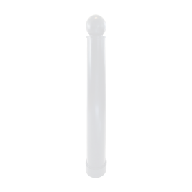 Pawn 4.5" x 54" Decorative Bollard Cover, White