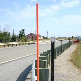 1.5" OD x 10 FT Snow Post, Orange