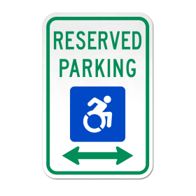 MUTCD R7-8 NY ADA COMPLIANT HANDICAP PARKING SIGN FOR NY STATE
