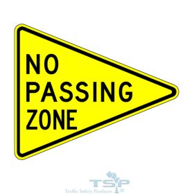 W14-3: No Passing Zone Sign, 64" x 48", Diamond Grade