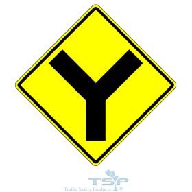 MUTCD W2-5 "Y Symbol" Sign