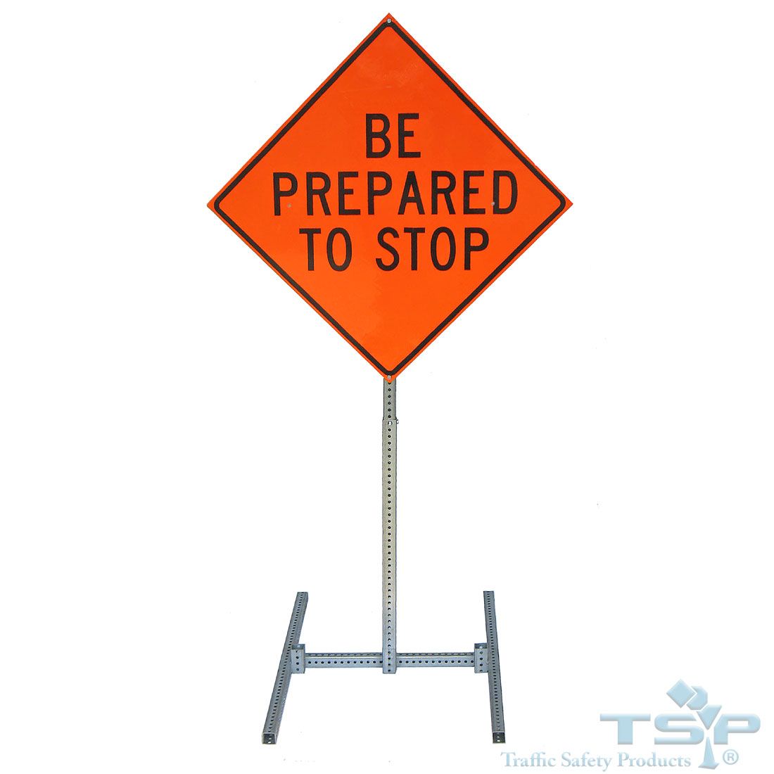 SafeZone Spring Metal Sign Stand/Holder for Road Construction 