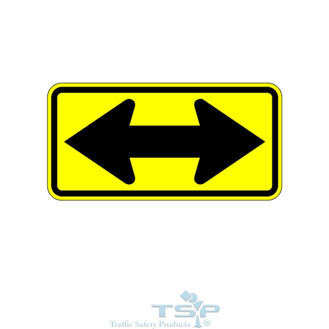 W1-7 Sign | Two Direction Large Arrow Sign | Traffic Safety Products