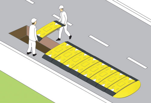 Plasticade Trench Covers for Vehicular Traffic