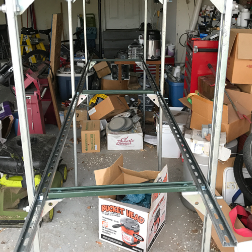 unistrut garage rack